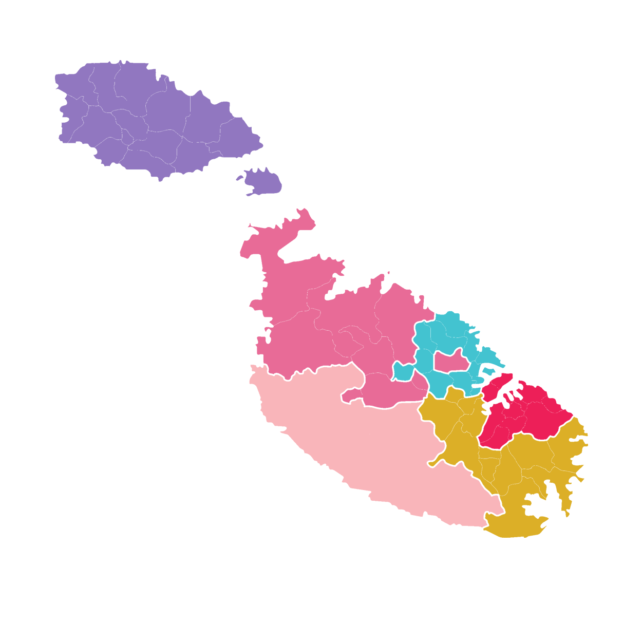 马耳他地图